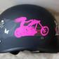 BFR Lady rider DOT Motorcycle Polo Helmet-Pink