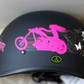 BFR Lady rider DOT Motorcycle Polo Helmet-Pink
