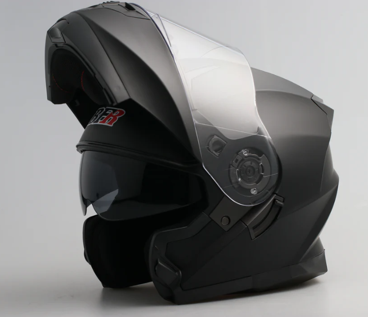 BFR Modular Flip-Up Motorcycle Helmet- Graphic Matte Black