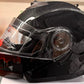 BFR Shiny Modular Motorcycle Helmet – Shiny Black