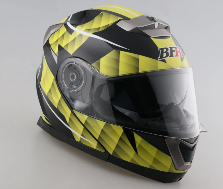 BFR Modular Motorcycle Helmet – Yellow